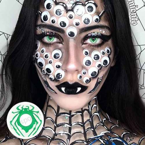 ��LENSPOEM��Green Spider Crazy Contact Lenses