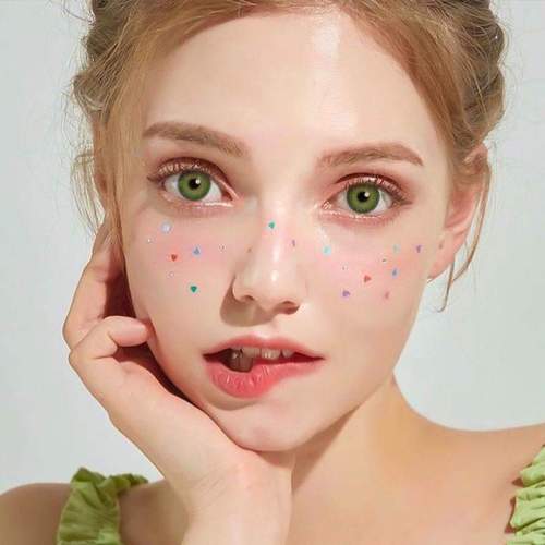 ��LENSPOEM��New York PRO Angeles Green Colored Contact Lenses