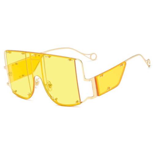 ��LENSPOEM��Fashion Oversize Square Sunglasses