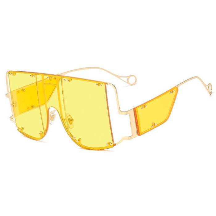 ��LENSPOEM��Fashion Oversize Square Sunglasses