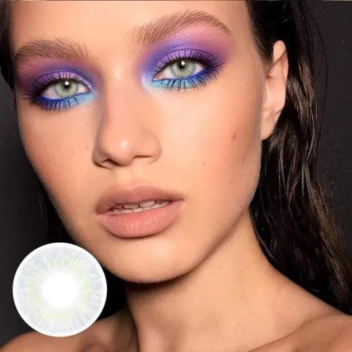 ��LENSPOEM��Cherry Honolulu Blue Colored Contact Lenses