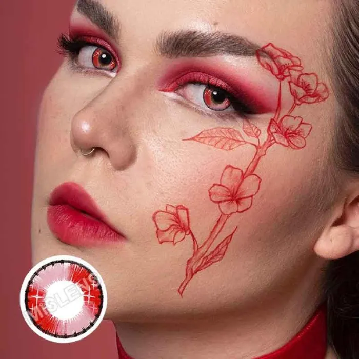��U.S Warehouse��Spark red Contact Lenses