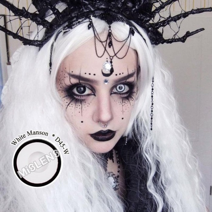 ��LENSPOEM��White Manson Halloween Contact Lenses