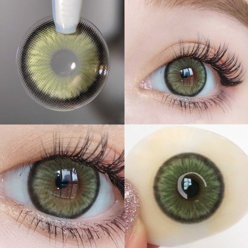 ��LENSPOEM��Mirage Green Prescription Colored Contact Lenses