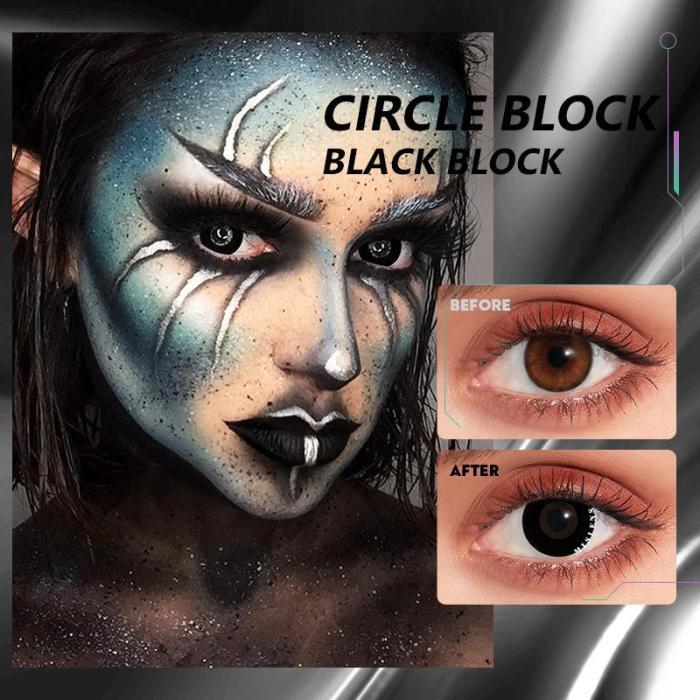 ��U.S Warehouse��black block Contact Lenses