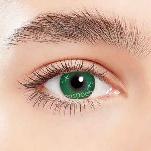��LENSPOEM�� Spark Green Contact Lenses Yearly