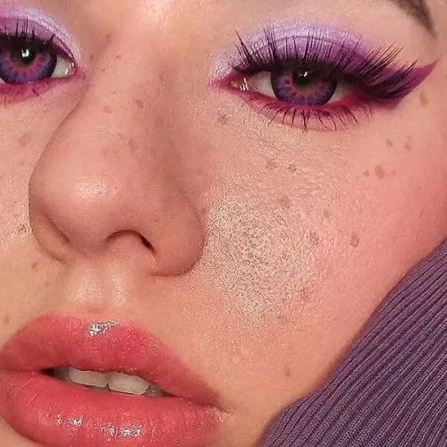 ��LENSPOEM��Mystery Purple Colored Contact Lenses