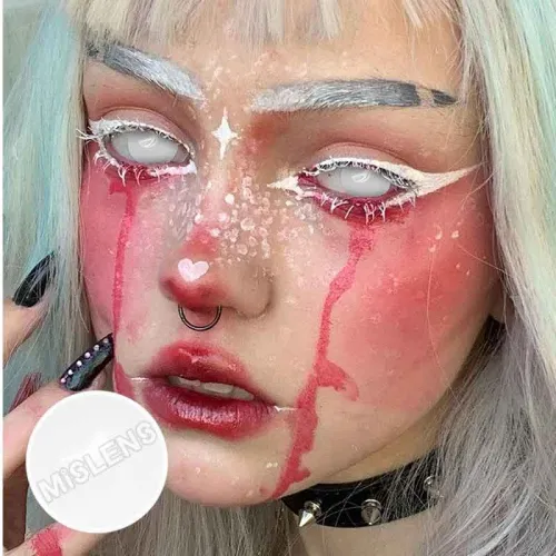 ��U.S Warehouse��Mini Sclera White out Contact Lenses