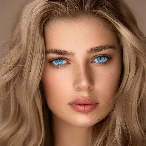 ��LENSPOEM��Spark Star Blue Colored Contact Lenses