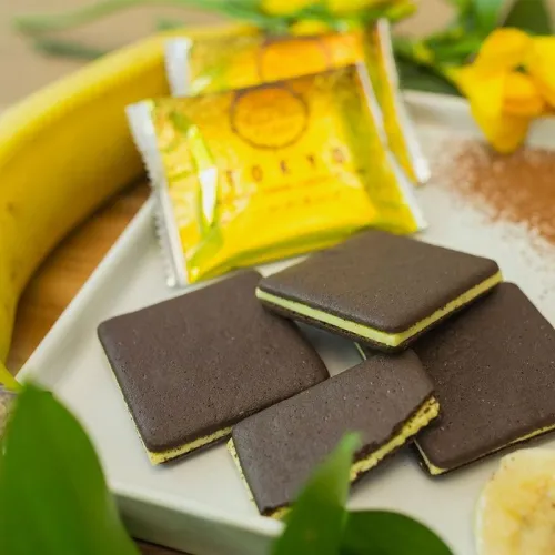 Fruit filled biscuits