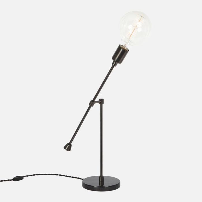 Counterbalance Bare Bulb Table Lamp