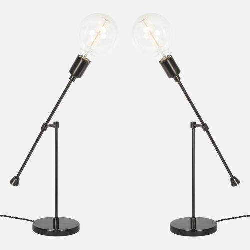 Counterbalance Bare Bulb Table Lamp