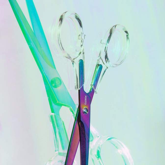 Iridescent Lucite Scissors