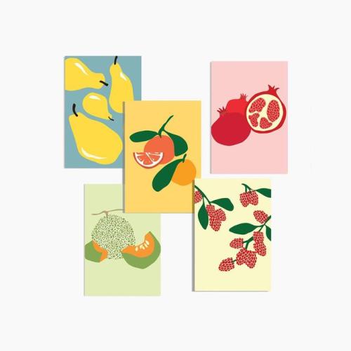 Modern Fruit Postcards