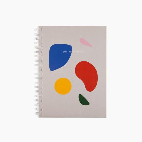 Abstract Daily Weekly Monthly Planner