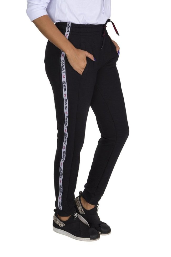 Calça Moletom Oversized Stripe Liverpool