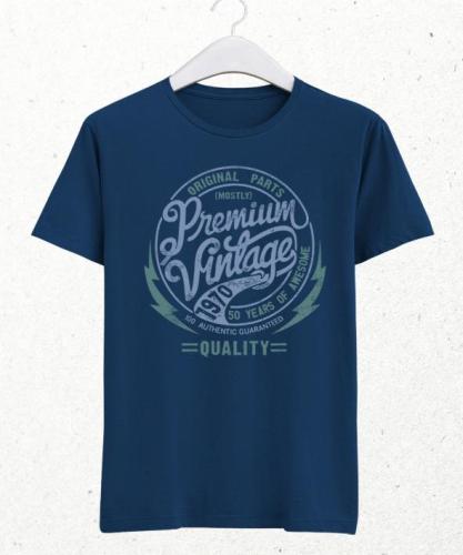 Premium birthday indigo t-shirt