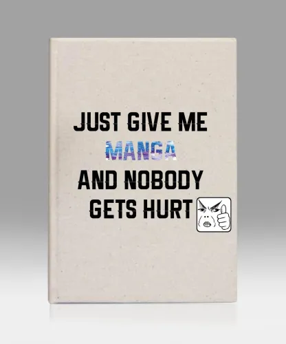 Give Me Manga canvas notebook