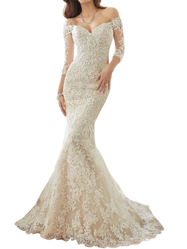 Chady Chiffon Beach Wedding Dress 2016 Lace Back Long Tail Wedding Gowns Bride Dresses For Weddings