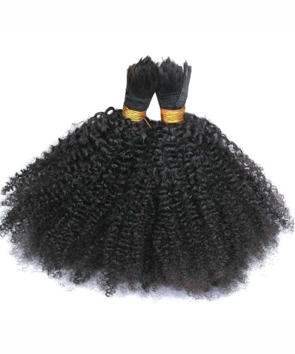 Braiding Hair Bulk No Attachment Mongolian Afro Kinky Curly Crochet Braids