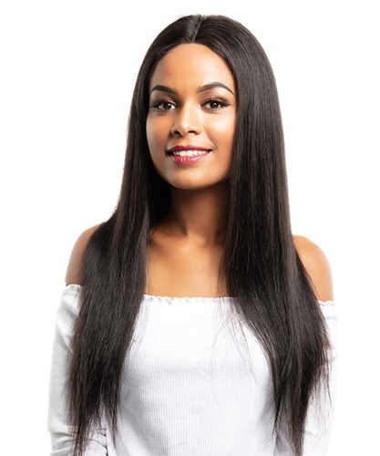 Lace Front Human Hair Wigs Straight Natural Black 250% Density Brazilian Human Hair Wigs For Women