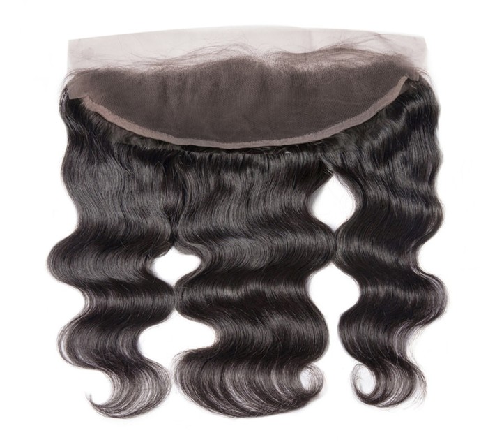 Brazilian Body Wave 13x4 Lace Frontal Closure Bleached Knots