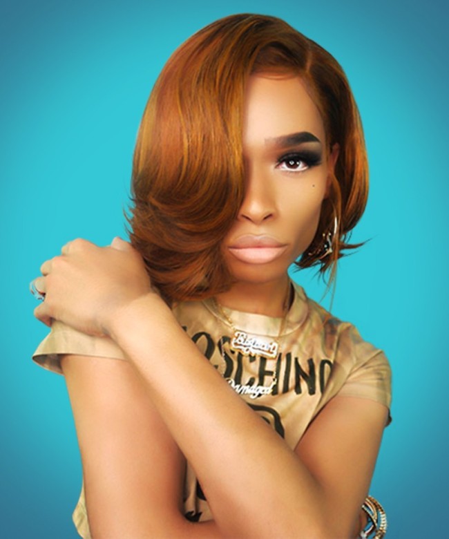 Lace Front Wig Silky Straight Deep Part Lace Front Human Hair Wigs 150% Density Super Natural Hairline 6inch