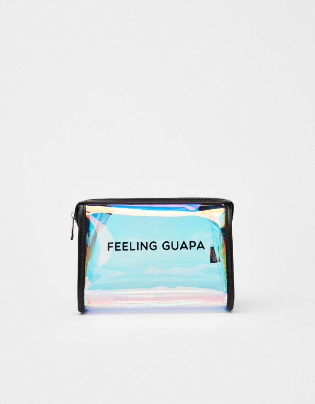 Iridescent toiletry bag