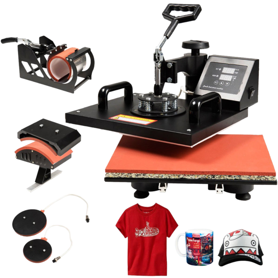 GHP 5 in 1 Heating thermocouple Heat Press Machine Digital Transfer Sublimation1