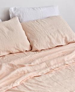 inbed peach flat sheet