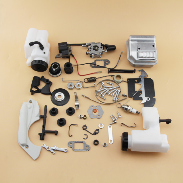 Complete Repair Parts for STIHL MS180 018 Chainsaw Engine Motor Crankcase Crankshaft Carburetor Fuel Tank Cylinder Piston Ignition Coil