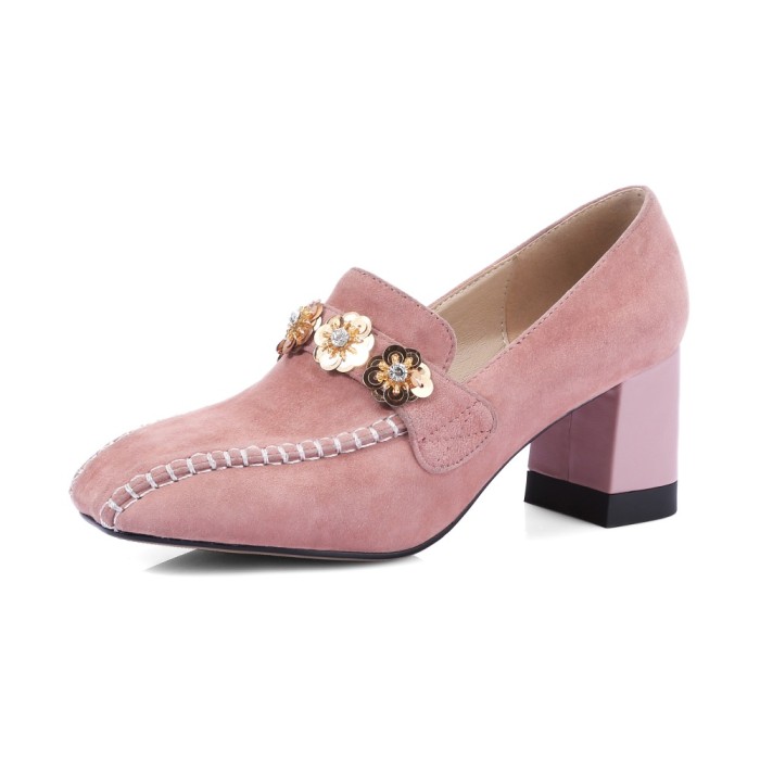 Brand Square Toe Shoes Women Office High Heels Elegant High-Heeled Shoes For Woman Pump Comfortable Ladies Shoes