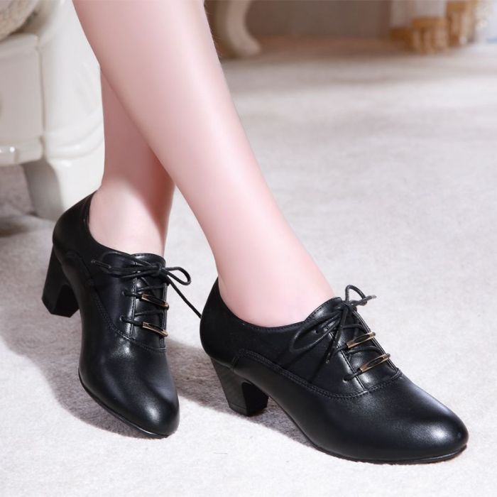 Women Leather High heel Shoes for Women Spring/Autumn Office Lady High-heeled Shoes Women Pumps
