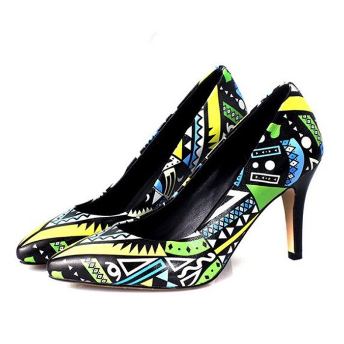 New Brand Retro Genuine Leather Women High-Heeled Shoes Pumps Stiletto Pointed Toe Ladies Shoes Low Female Shoes 2016