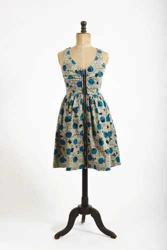 Fiona dress blue