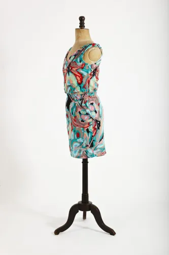 Printed mix dress