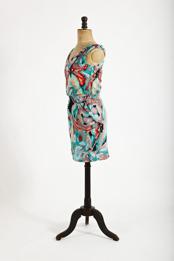 Printed mix dress