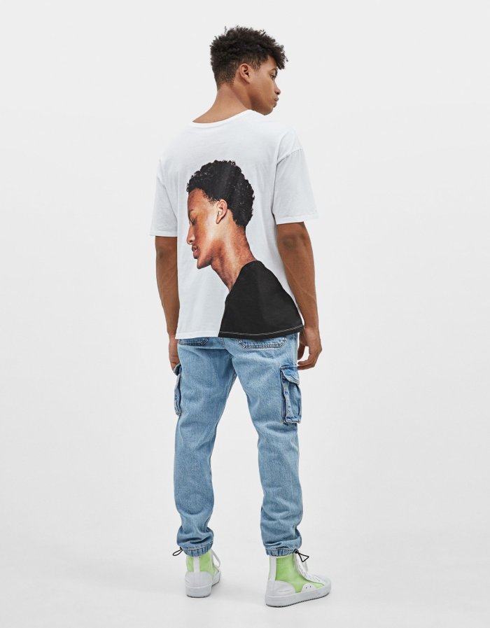 Oversized short sleeve T-shirt