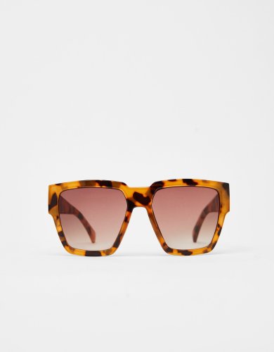 Tortoiseshell maxi sunglasses