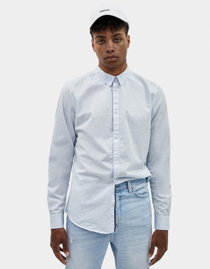 Regular fit long sleeve shirt