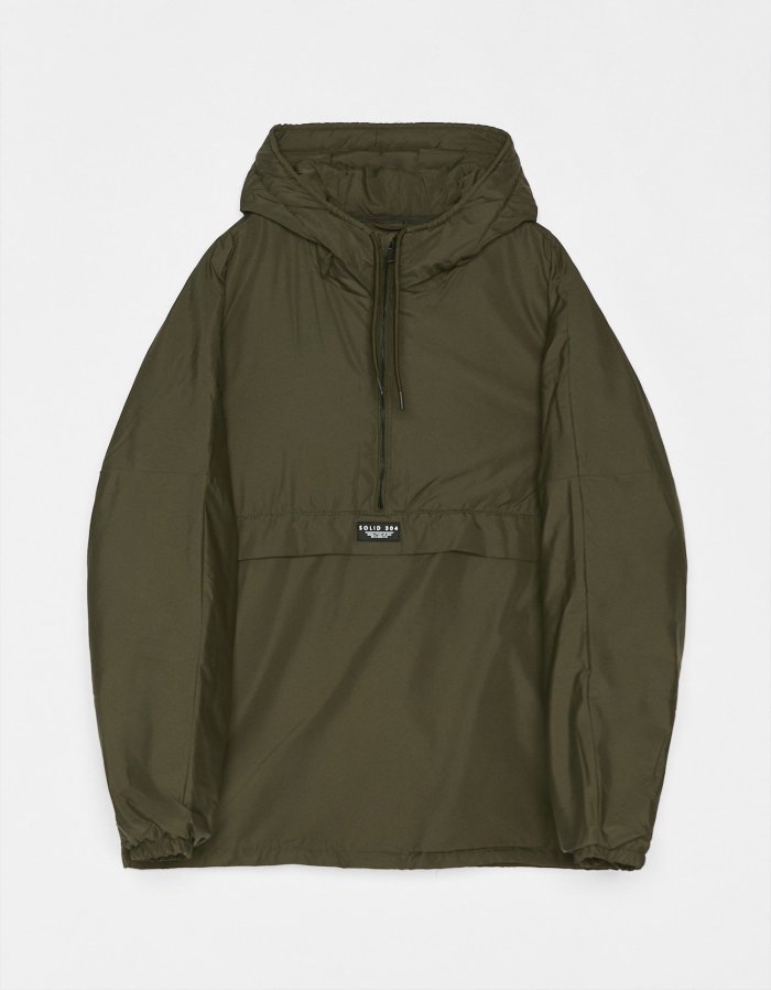 Pouch pocket puffer jacket