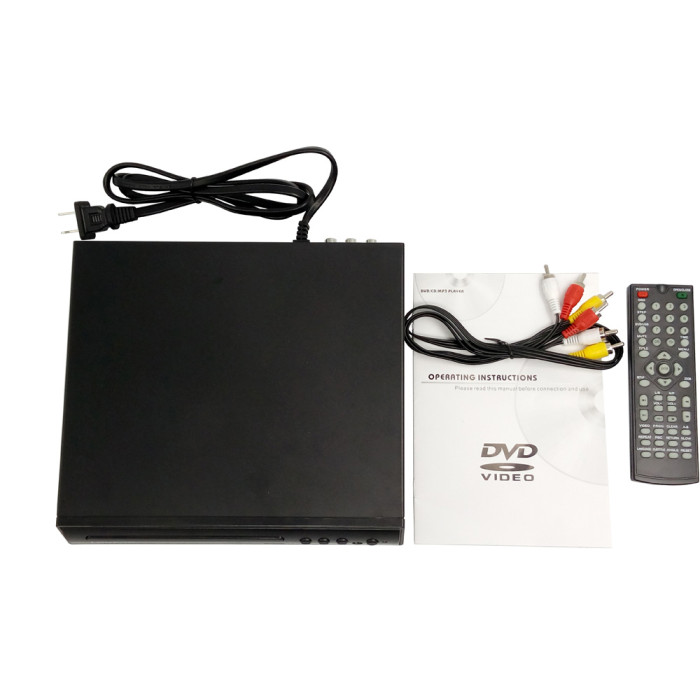 Original Plastic Body DVD Player USB Interface DVD Player Multi Language DIVX MPEG4 DVD CD RW MP3