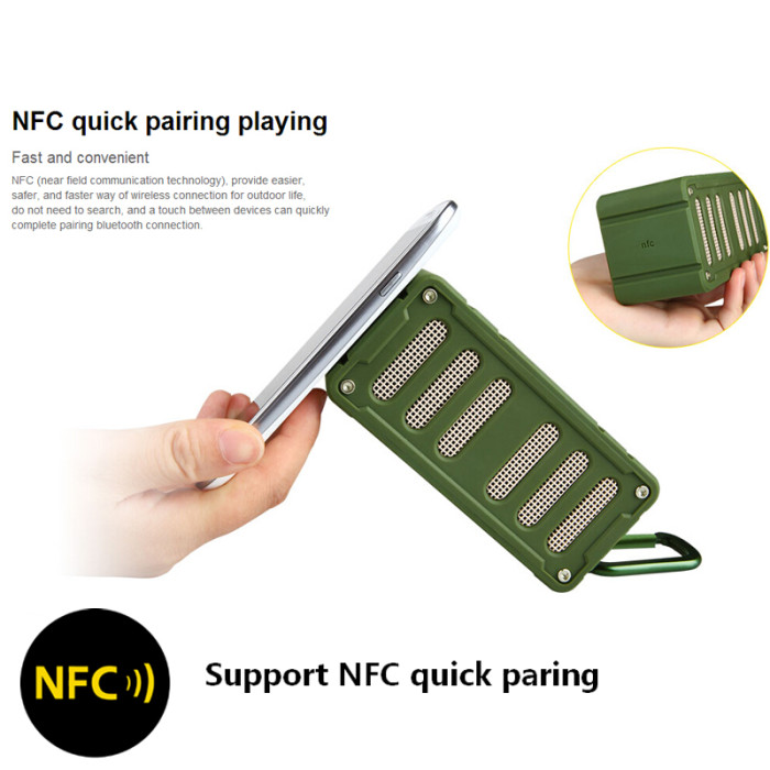 MIFA F6 NFC Bluetooth Speaker Outdoor Wireless Speaker Waterproof IPX4 Compatible Stereo Soundbar TF for Iphone6/6S,Ipad,Samsung