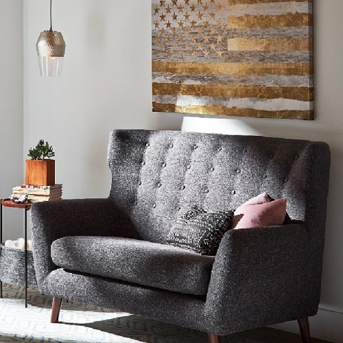 Mid-Century Tufted Modern Accent Chair