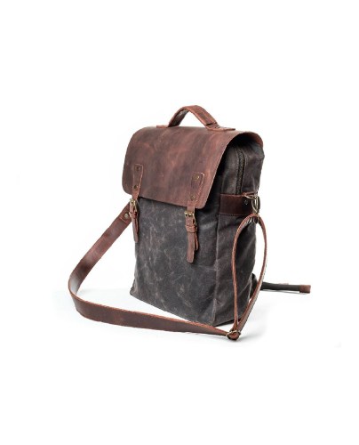 Vintage Handmade Slim Flap Backpack