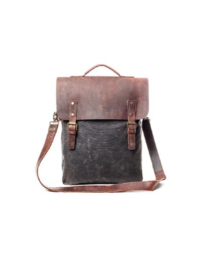 Vintage Handmade Slim Flap Backpack