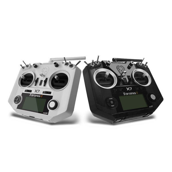 FrSky ACCST Taranis Q X7 Transmitter 2.4G 16CH Mode 2 White Black International Version for RC Drone - Black