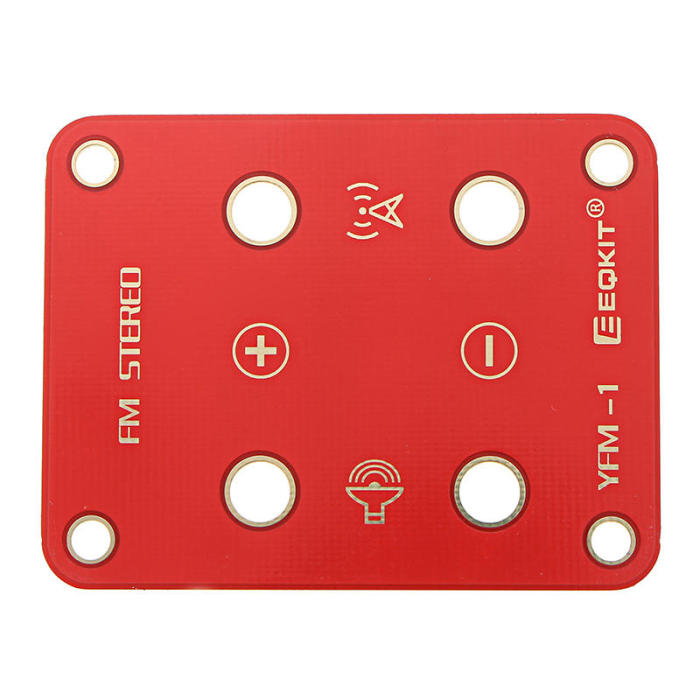 EQKIT® FM Stereo Radio Kit 76-108Mhz Frequency 180mAh 32Ω Impedance YFM-1 DIY Electronic Parts