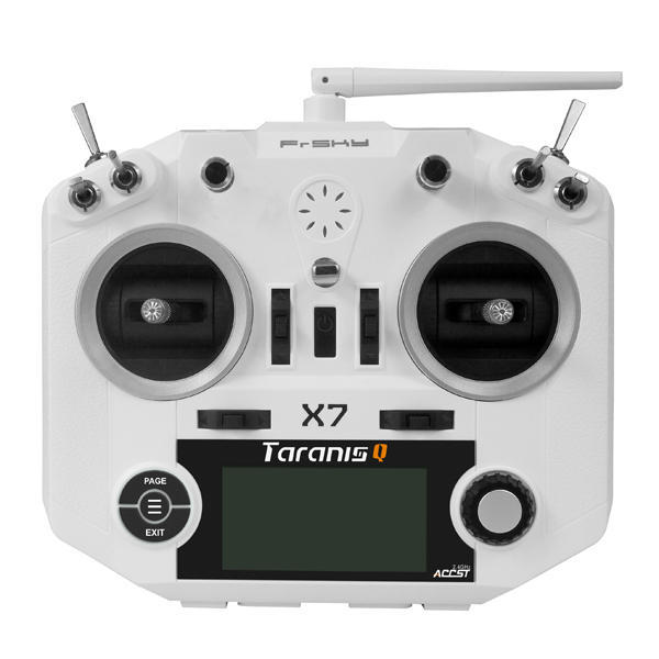 FrSky ACCST Taranis Q X7 Transmitter 2.4G 16CH Mode 2 White Black International Version for RC Drone - Black