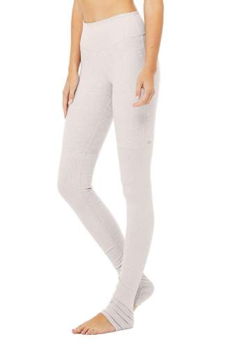 ALO YOGA HIGH WAIST ALOSOFT LEGGING - LAVENDER CLOUD AND HEATHER